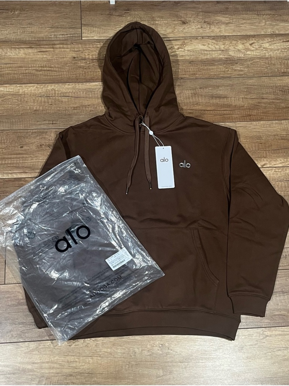 ALO Yoga Brown Pullover Hoodie Brand New Unisex